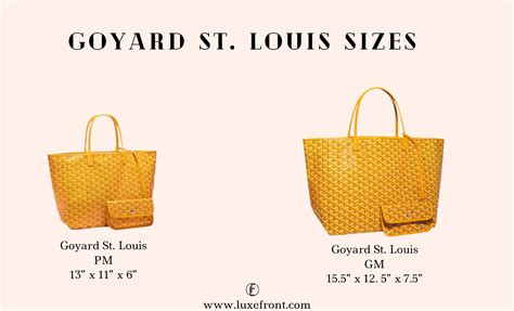 goyard saint louis pm price singapore|goyard tote bag size comparison.